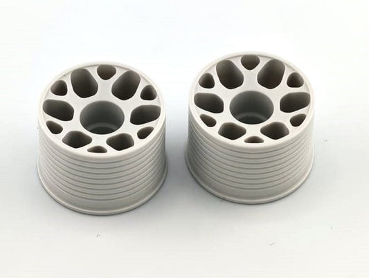 Marka Racing 1:28 Mini-Z 2WD CNC Delrin REAR Wheel 14x20mm 0 Offset (LIGHT GREY)