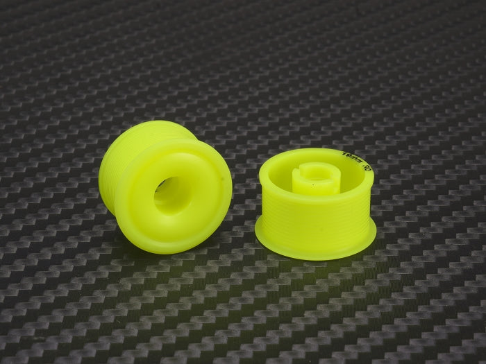 PN Racing Mini-Z 2WD Machine Delrin Cut Yellow Formula 11x19mm Flanged Wheel R0 (Formula 1)