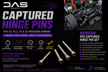 DAS-V3-004 – RTA Captured Hinge Pin Set
