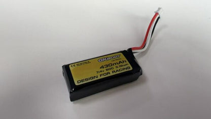 GKBody  430mah 7.4V 2S 60C 60c 3.18wh LiPo Soft Pack Battery