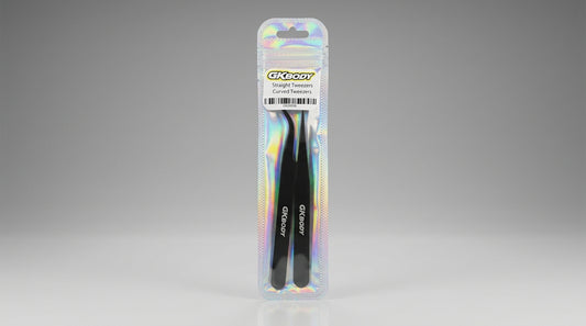 GKBODY GK30006 Straight Tweezers / Curved Tweezers Black (tool)