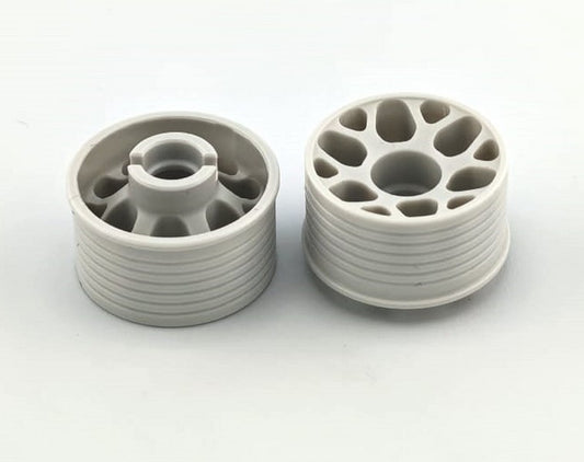 Marka Racing 1:28 Mini-Z 2WD CNC Delrin REAR Wheel 11x20mm +3 Offset (LIGHT GREY)