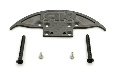 Marka Racing Carbon Front Bumper for PN Racing C9 ABS + Plastic Colums