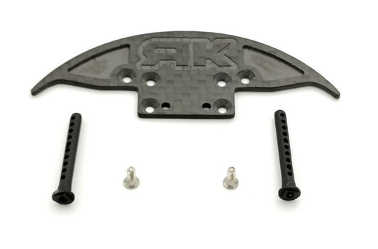 Marka Racing Carbon Front Bumper for PN Racing C9 ABS + Plastic Colums