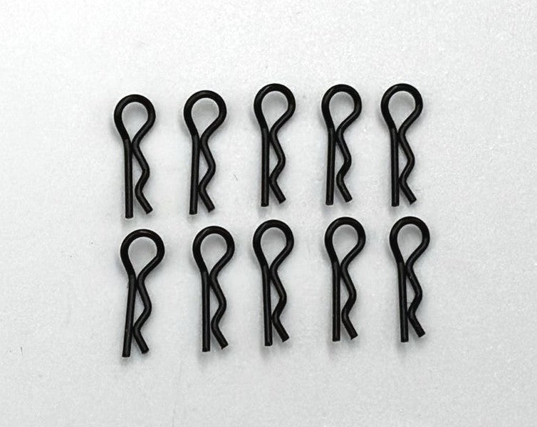 Marka Racing Body Clips 1/28 with 30° Angle Black (10Pcs)