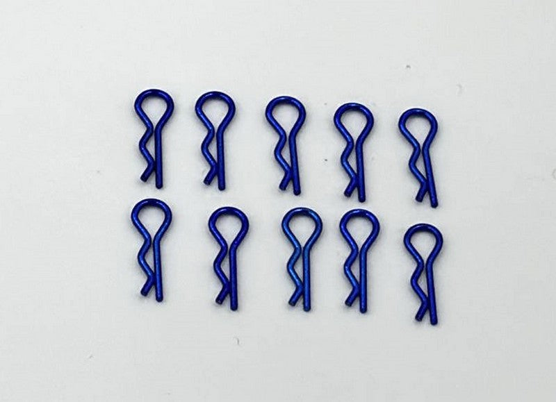 Marka Racing Body Clips 1/28 with 30° Angle Blue (10Pcs)
