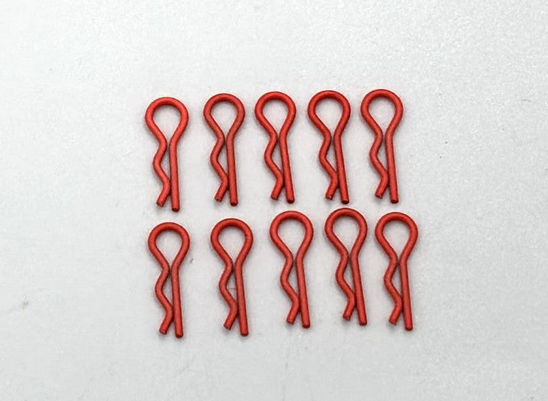 Marka Racing Body Clips 1/28 with 30° Angle Orange Fluo (10Pcs)