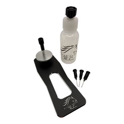 Silver Horse RC Blacksmith! 28th Scale and MiniZ Tire Glue Jig-Black