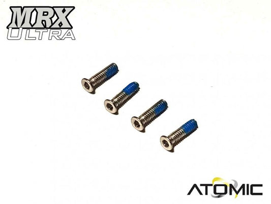 Small Flat Head M2 x 8 (w/ Thread Glue)-4 pcs