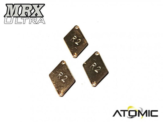 Optional MXU Chassis Brass Mass R2 (2g, 3 pcs)
